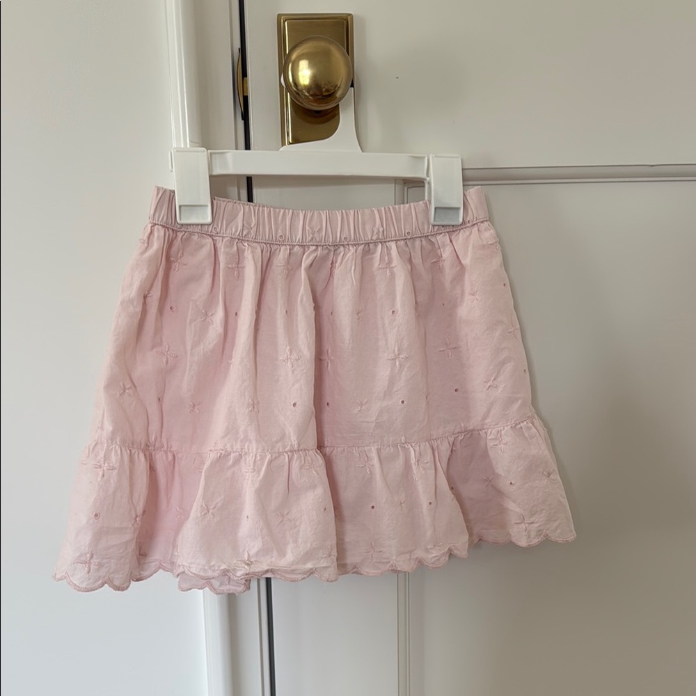 GAP Pink Ruffled Mini Skirt Bubble Style